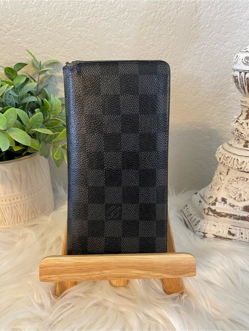 Louis Vuitton Black Damier Graphite Long Wallet
